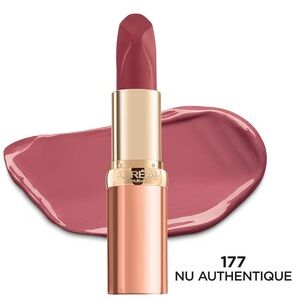 L'Oreal Paris Colour Riche Lipstick, Intensely Pigmented, Nu Authentique 177